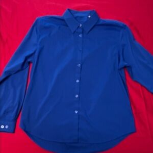 Royal Blue Button-Up Shirt